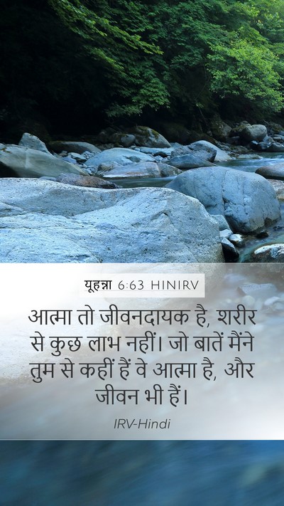 यूहन्ना 6:63 HINIRV Bible Verse Image