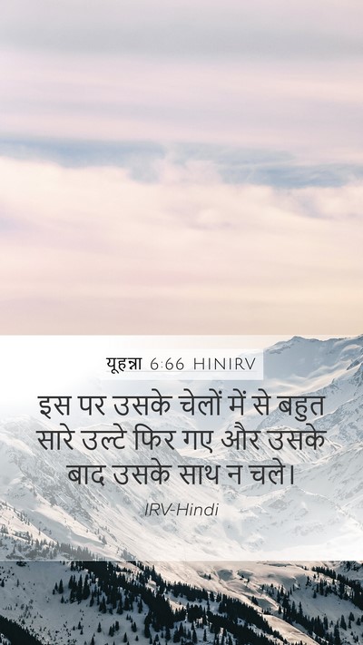 यूहन्ना 6:66 HINIRV Bible Verse Image
