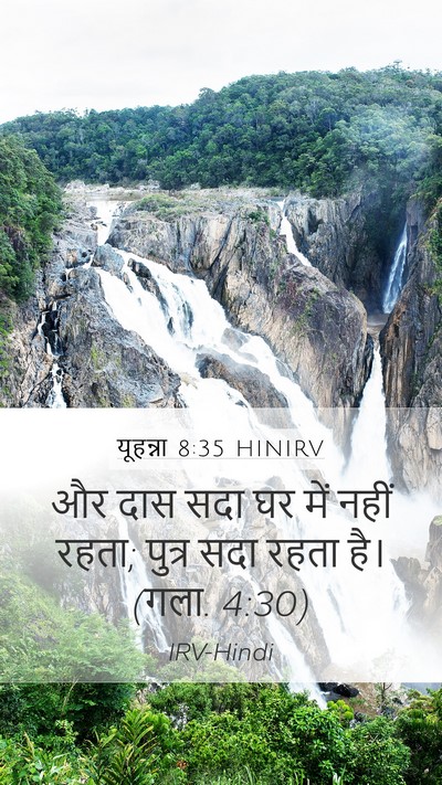 यूहन्ना 8:35 HINIRV Bible Verse Image