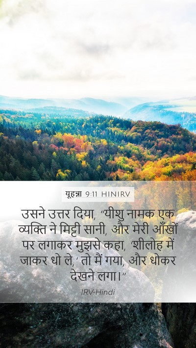 यूहन्ना 9:11 HINIRV Bible Verse Image