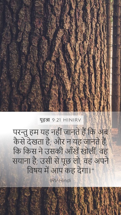 यूहन्ना 9:21 HINIRV Bible Verse Image
