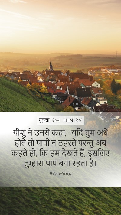 यूहन्ना 9:41 HINIRV Bible Verse Image