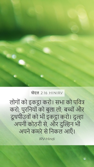 योएल 2:16 HINIRV Bible Verse Image