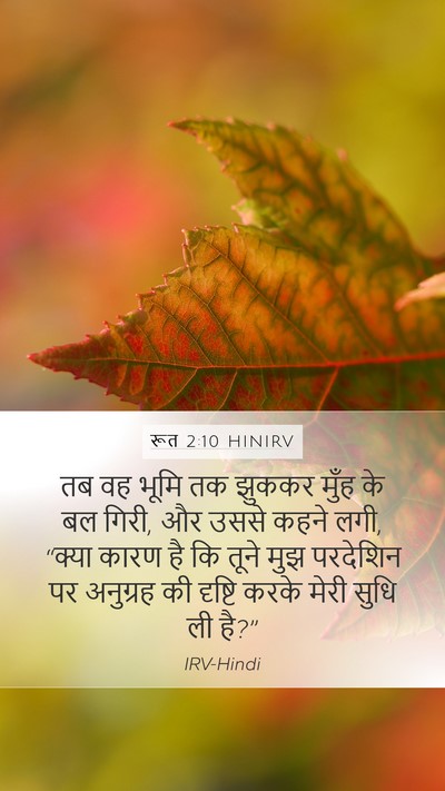 रूत 2:10 HINIRV Bible Verse Image