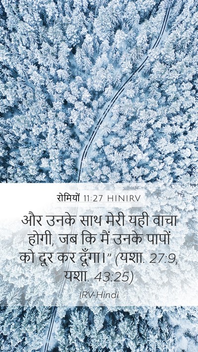 रोमियों 11:27 HINIRV Bible Verse Image