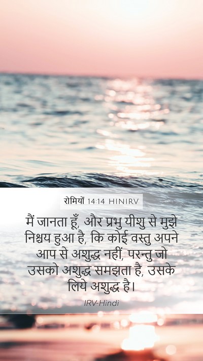 रोमियों 14:14 HINIRV Bible Verse Image