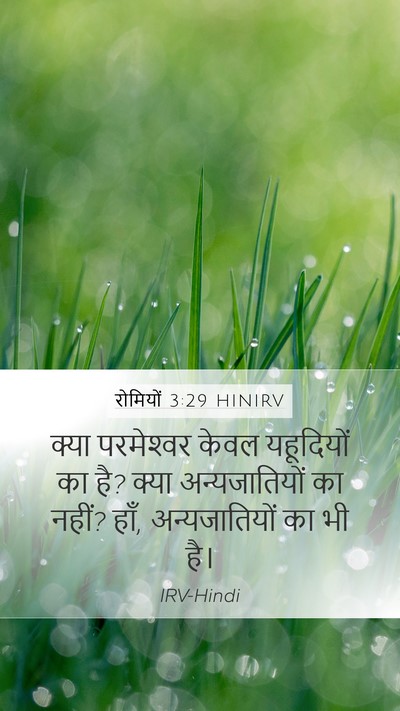 रोमियों 3:29 HINIRV Bible Verse Image