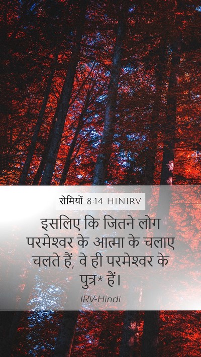 रोमियों 8:14 HINIRV Bible Verse Image