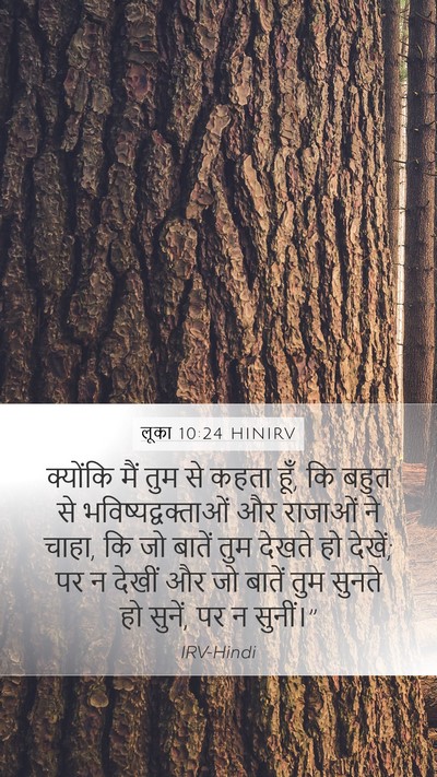 लूका 10:24 HINIRV Bible Verse Image