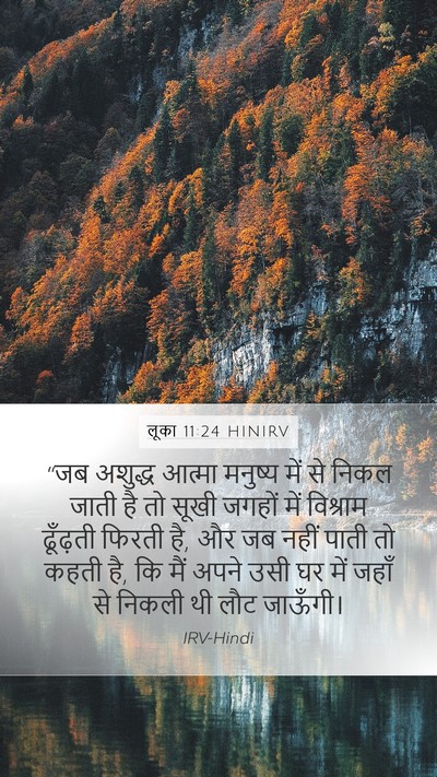 लूका 11:24 HINIRV Bible Verse Image