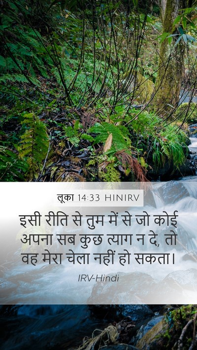 लूका 14:33 HINIRV Bible Verse Image