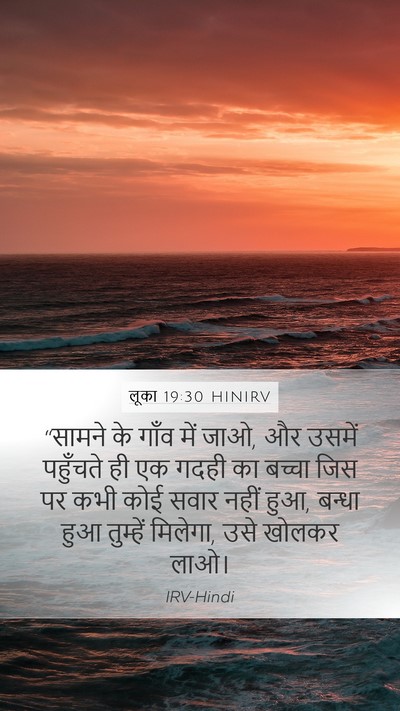 लूका 19:30 HINIRV Bible Verse Image