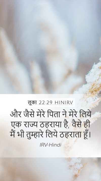 लूका 22:29 HINIRV Bible Verse Image