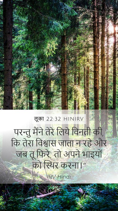 लूका 22:32 HINIRV Bible Verse Image