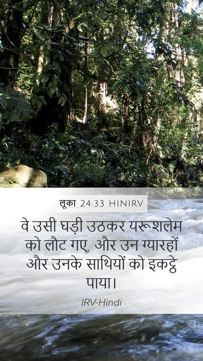 लूका 24:33 HINIRV Bible Verse Image
