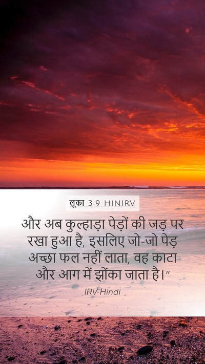 लूका 3:9 HINIRV Bible Verse Image