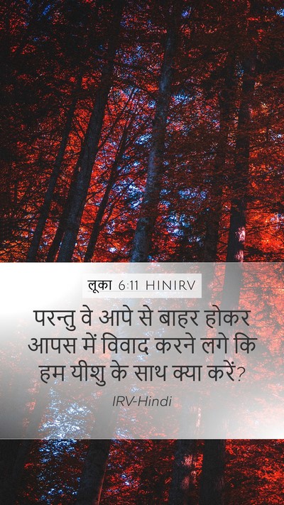 लूका 6:11 HINIRV Bible Verse Image
