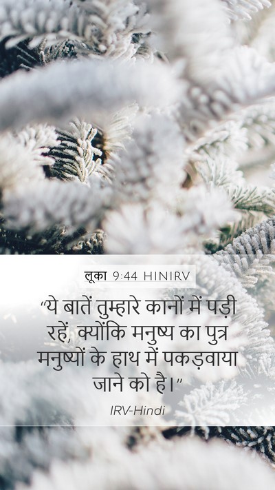 लूका 9:44 HINIRV Bible Verse Image
