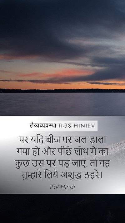 लैव्यव्यवस्था 11:38 HINIRV Bible Verse Image