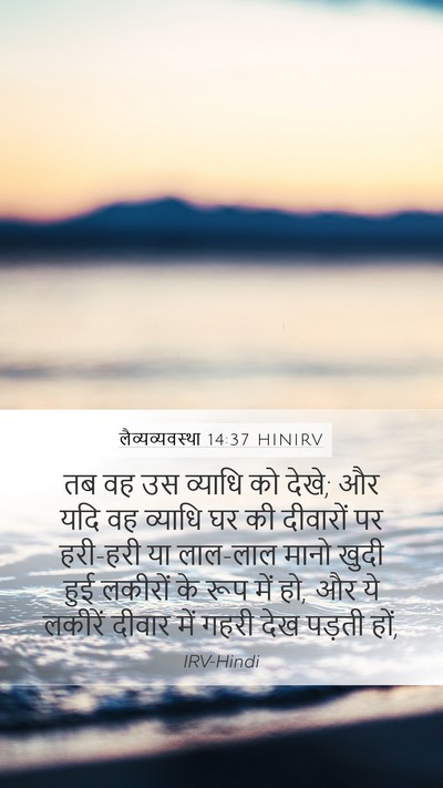 लैव्यव्यवस्था 14:37 HINIRV Mobile Phone Wallpaper - तब वह उस व्याधि को - Mobile Bible Verse Wallpaper