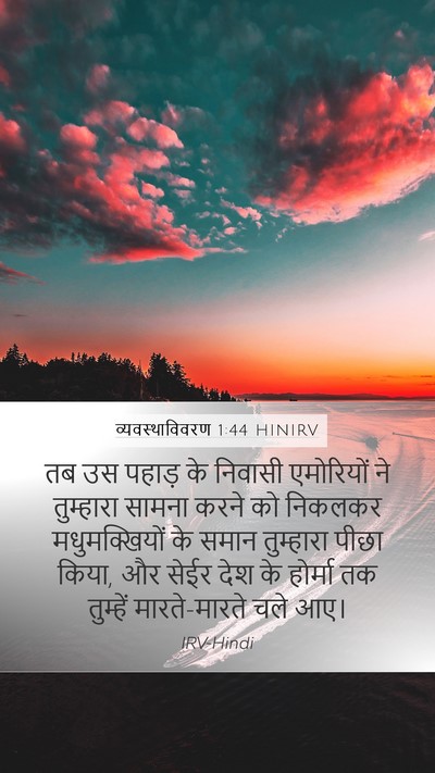 व्यवस्थाविवरण 1:44 HINIRV Bible Verse Image
