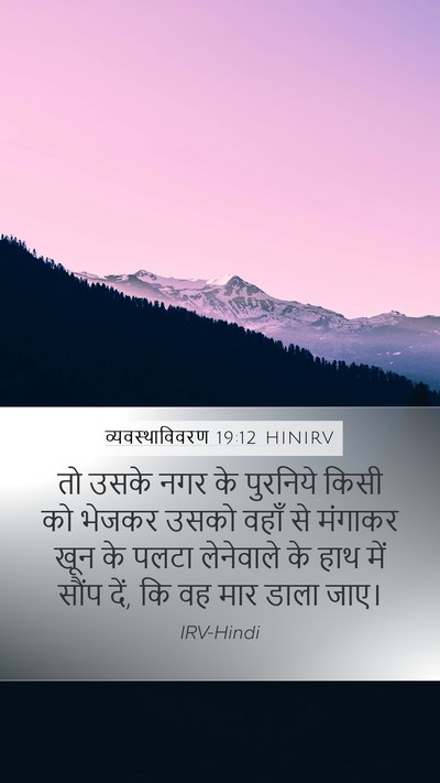व्यवस्थाविवरण 19:12 HINIRV Bible Verse Image