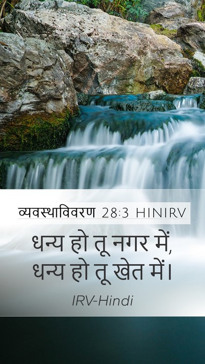 व्यवस्थाविवरण 28:3 HINIRV Bible Verse Image