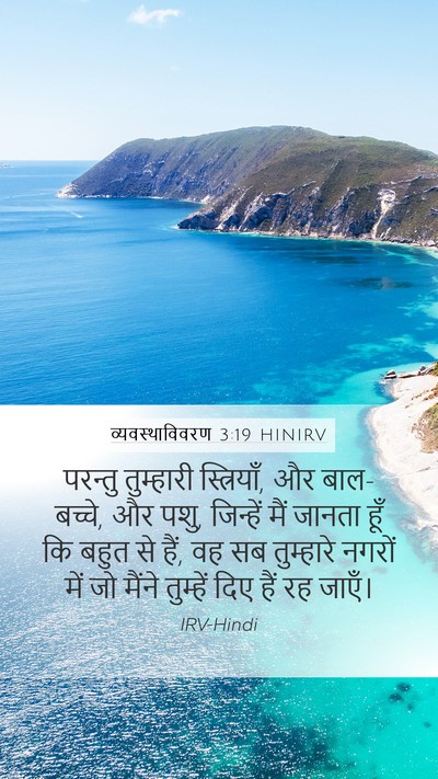 व्यवस्थाविवरण 3:19 HINIRV Mobile Phone Wallpaper - परन्तु तुम्हारी - Mobile Bible Verse Wallpaper