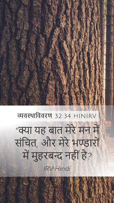 व्यवस्थाविवरण 32:34 HINIRV Bible Verse Image