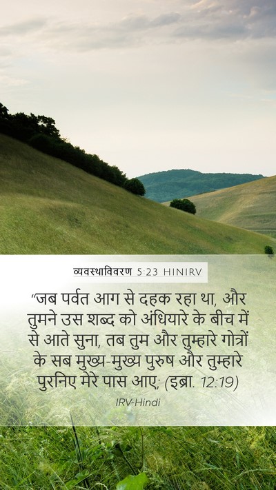 व्यवस्थाविवरण 5:23 HINIRV Bible Verse Image