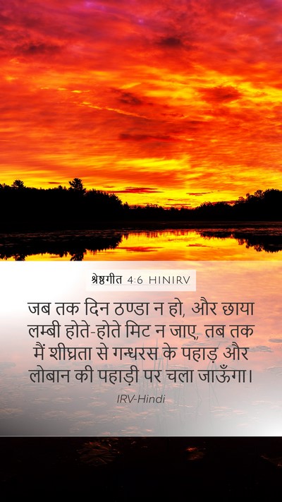 श्रेष्ठगीत 4:6 HINIRV Bible Verse Image