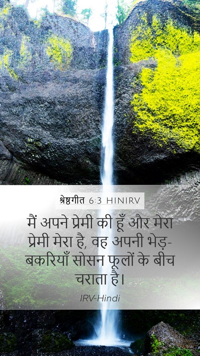 श्रेष्ठगीत 6:3 HINIRV Bible Verse Image