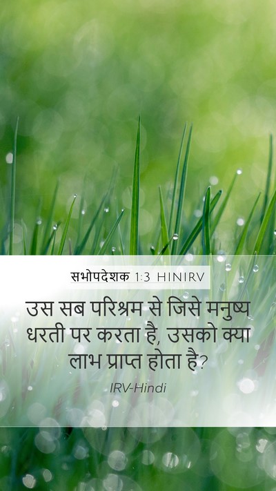 सभोपदेशक 1:3 HINIRV Bible Verse Image