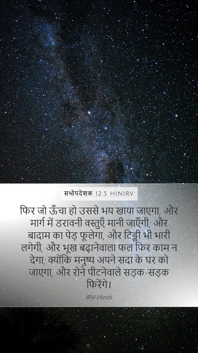 सभोपदेशक 12:5 HINIRV Bible Verse Image