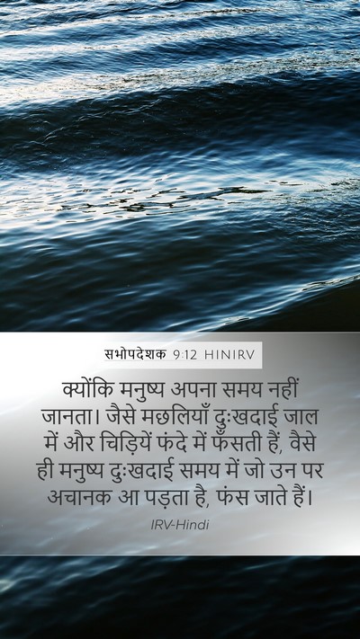 सभोपदेशक 9:12 HINIRV Bible Verse Image