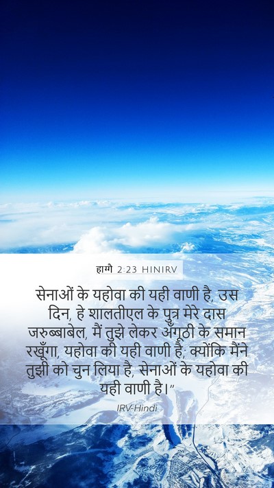 हाग्गै 2:23 HINIRV Bible Verse Image