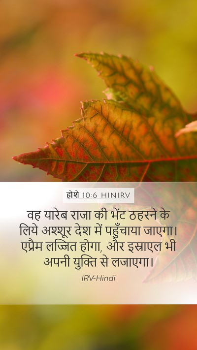 होशे 10:6 HINIRV Bible Verse Image