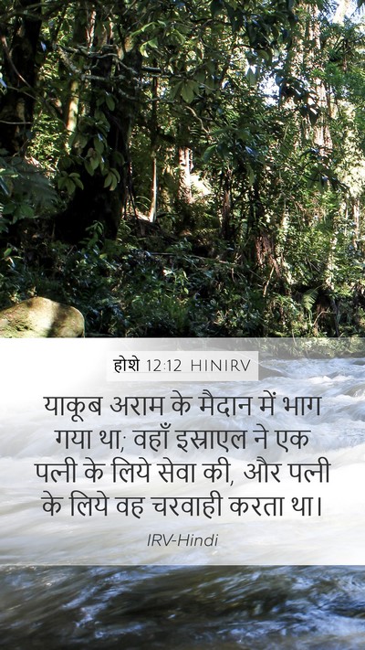 होशे 12:12 HINIRV Bible Verse Image