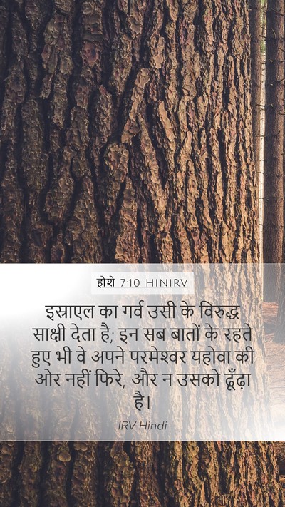 होशे 7:10 HINIRV Bible Verse Image